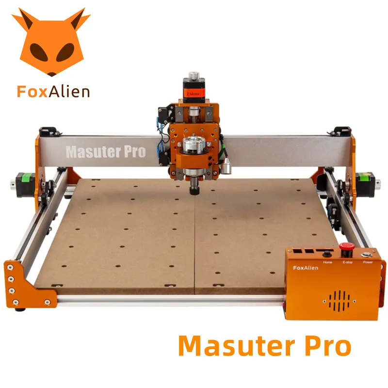 

FoxAlien CNC Router Machine Masuter Pro, All Metal Frame Z-axis Linear Rails Drive for Wood Aluminum Carving Cutting Milling