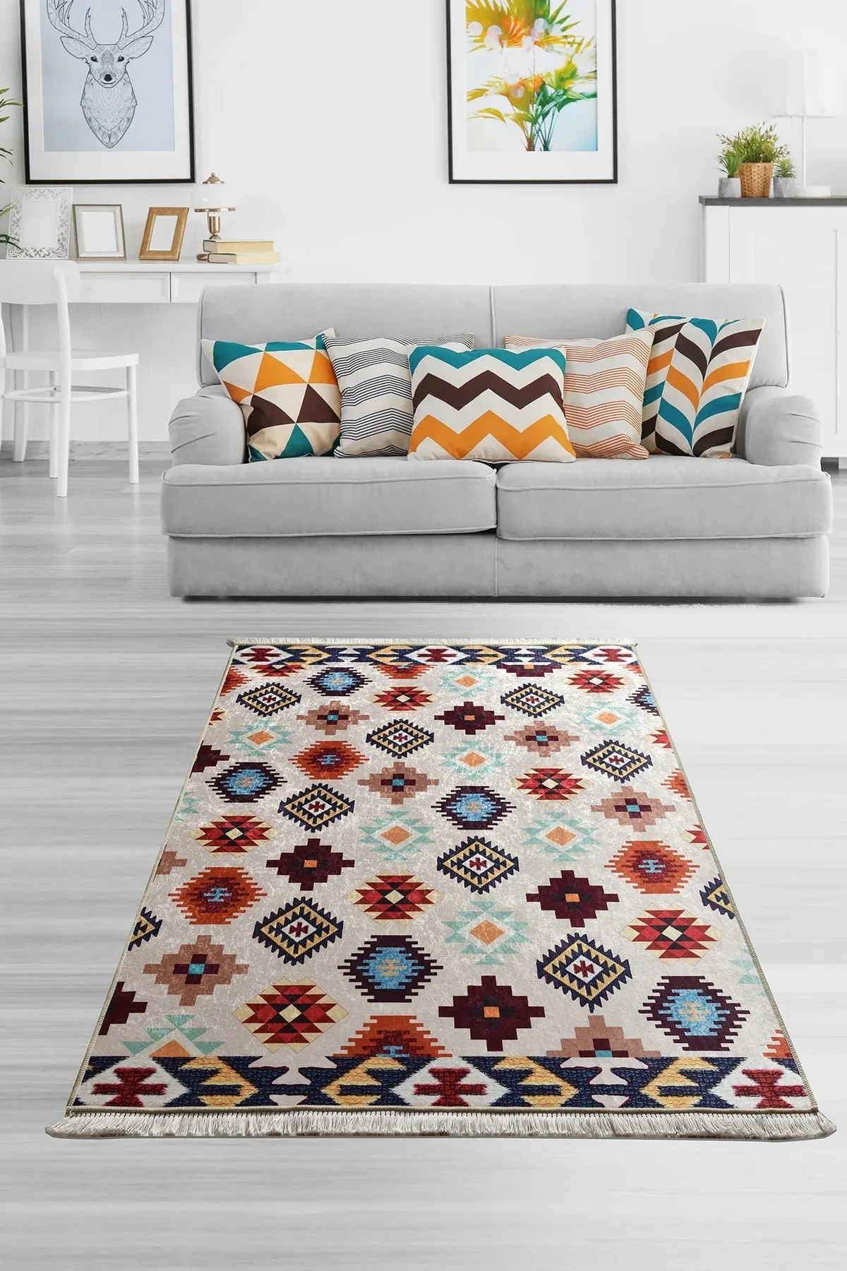 

Декоративный ковер MANTA DJT, нескользящий ковер, Высота ворса: 10 мм, яркий цвет, размеры: 140x190 см