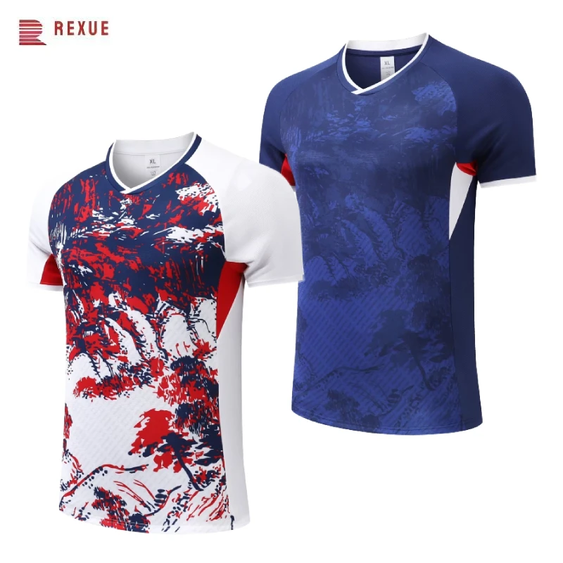 Tennis Short Sleeve Men's And Women's Top Badminton Ping Pong Quick Drying Clothes Pickleball Ice Silk Breathable Sports Tshirt