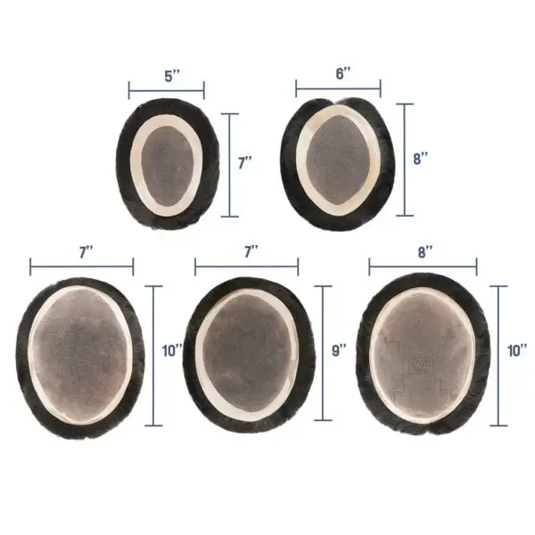 남성 헤어 가발, 가발 미세 모노: 자연스러운 풍모를 위한 최고의 선택