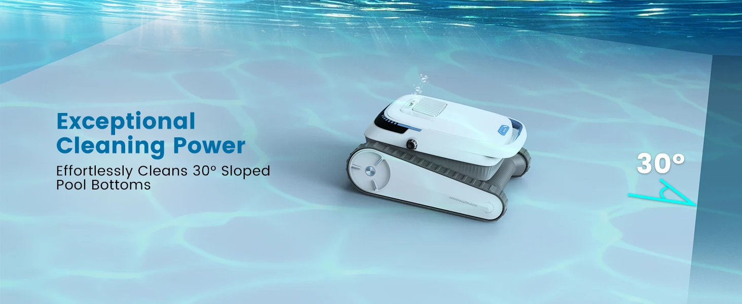 Schwimmbad-Reinigungsroboter, kabellose APP-Steuerung mit Wandklettern – über 120 Minuten Laufzeit, automatischer Pool-Staubsauger – Detail 14