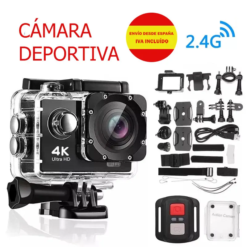 Camara Deportiva 4k Hd Wifi Control Sumergible Tipo Go Pro GO PRO Sports  Cam