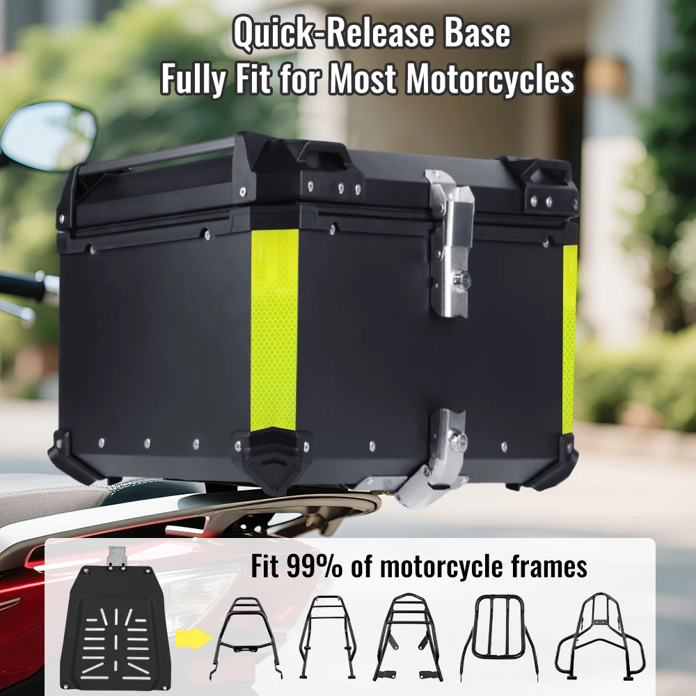 motorfiets aluminium topkoffer buitenkant