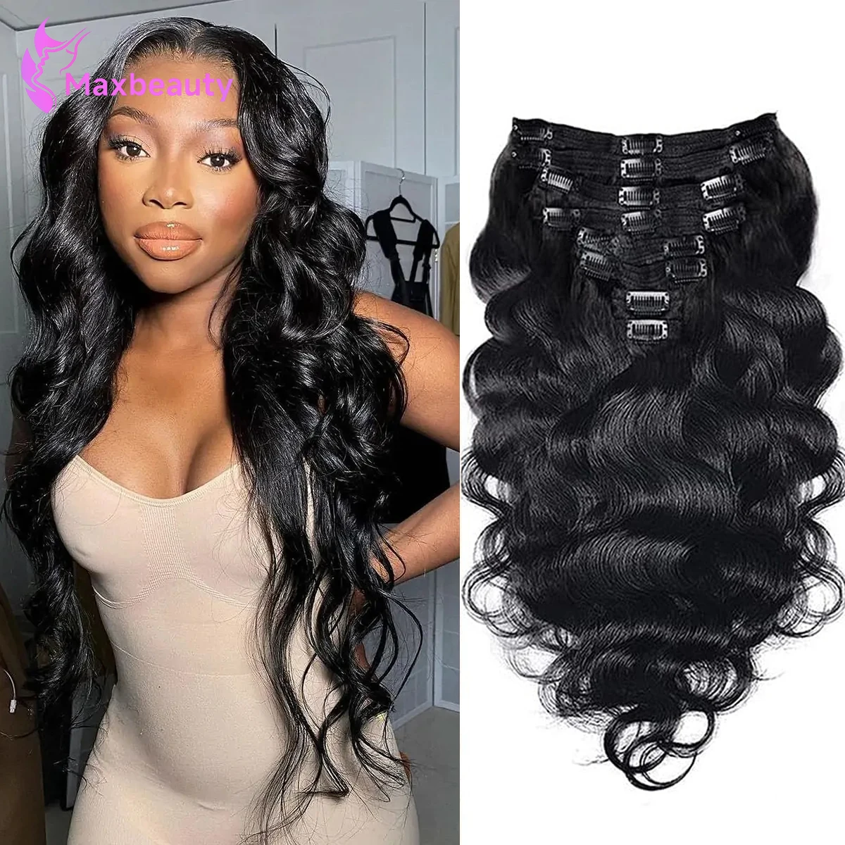 100% Peruvian Human Hair ClipIns 20\