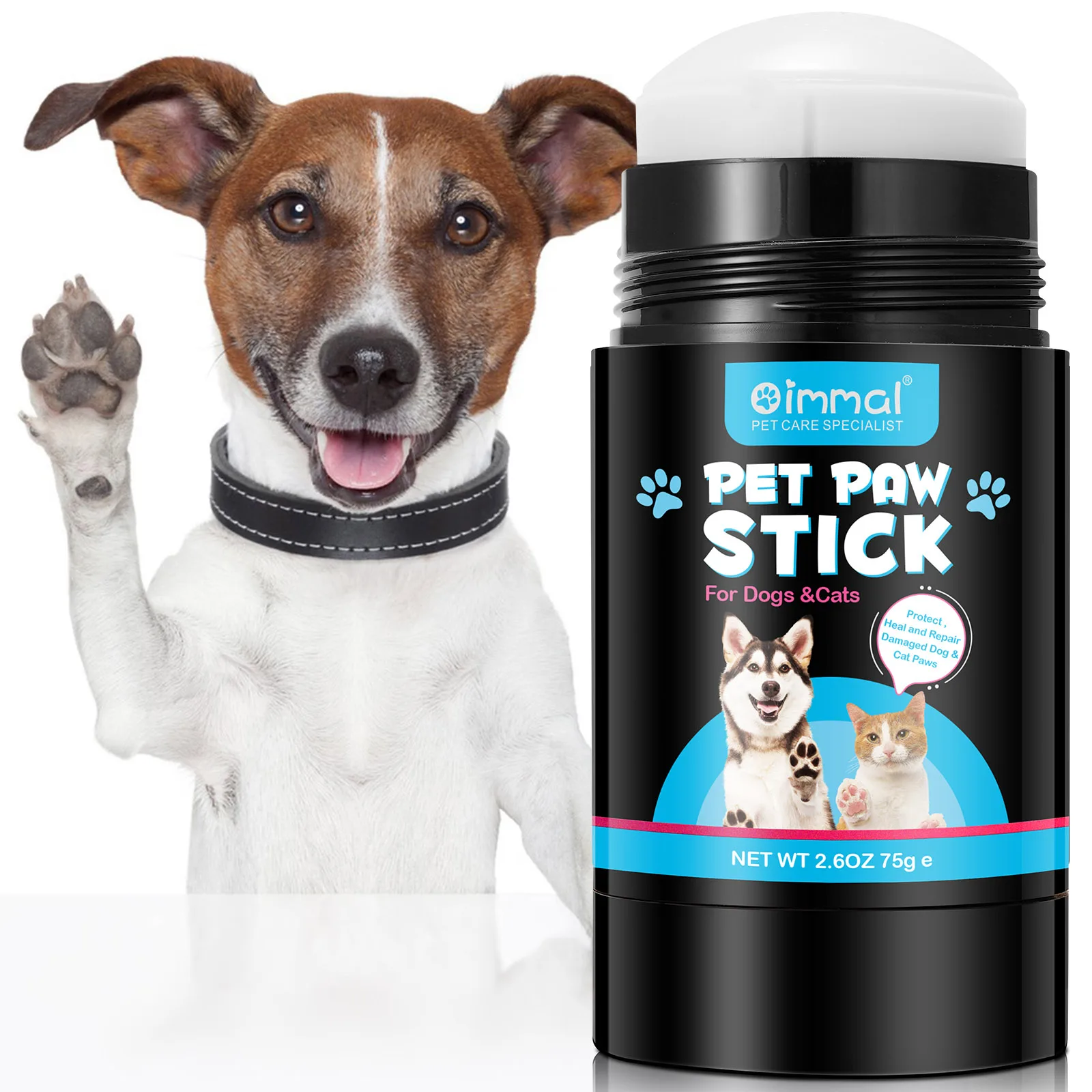 Paw Balm Stick for Dogs and Cats Moisturizes & Soothes Irritated Paws & Elbows Pets Paw Protect Dry and Cracked for All Age 75g