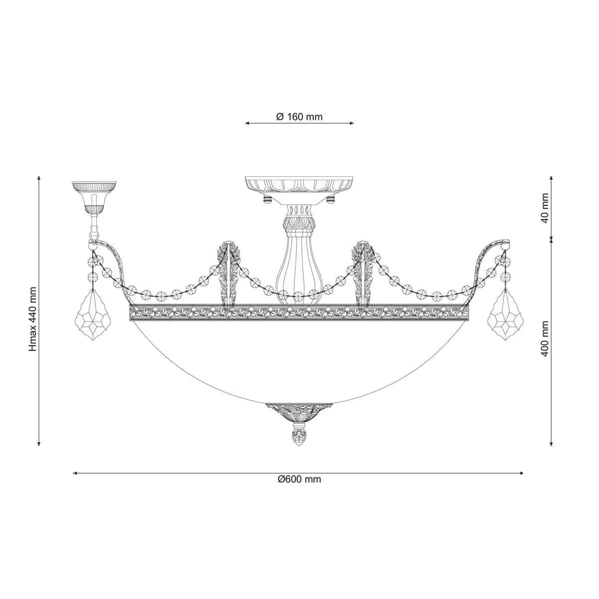 Рисунок 3 - Потолочный светильник 181 attelraB iccuT aicuL