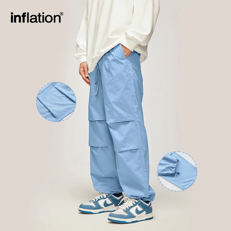 INFLATION Streetwear Parachute Pants Unisex 2024 Trendy