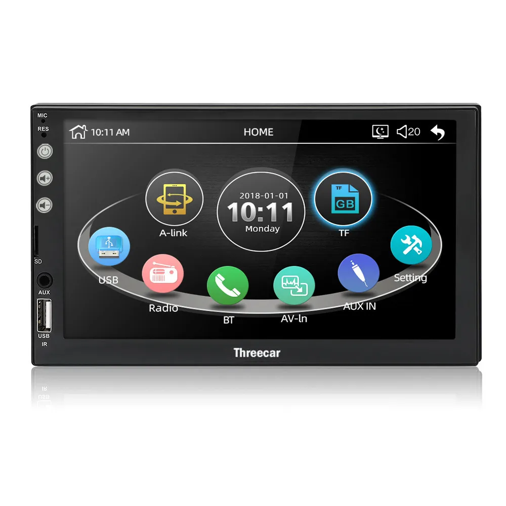 NEW 2 Din Car Radio 7" Bluetooth Car Multimedia Player 2din Touch Autoradio MP5 SD/FM/MP4/USB/AUX Audio Stereo With Camera