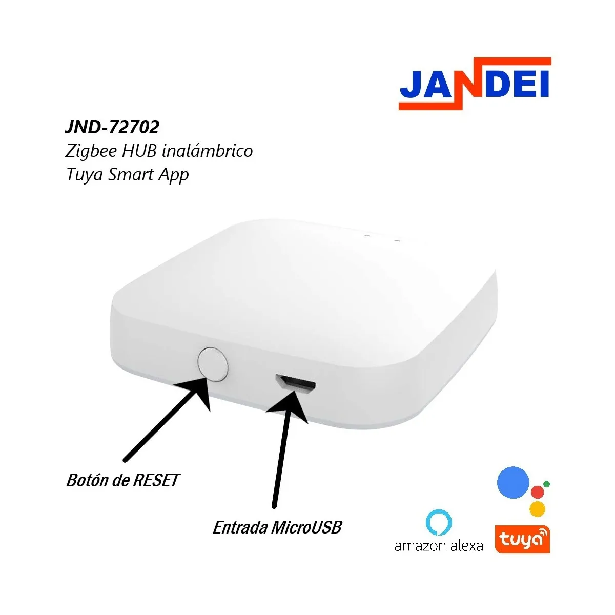 Jandei, Controllo Hub Wireless Zigbee Con La Tua App Intelligente Per Amazon Alexa Google Home