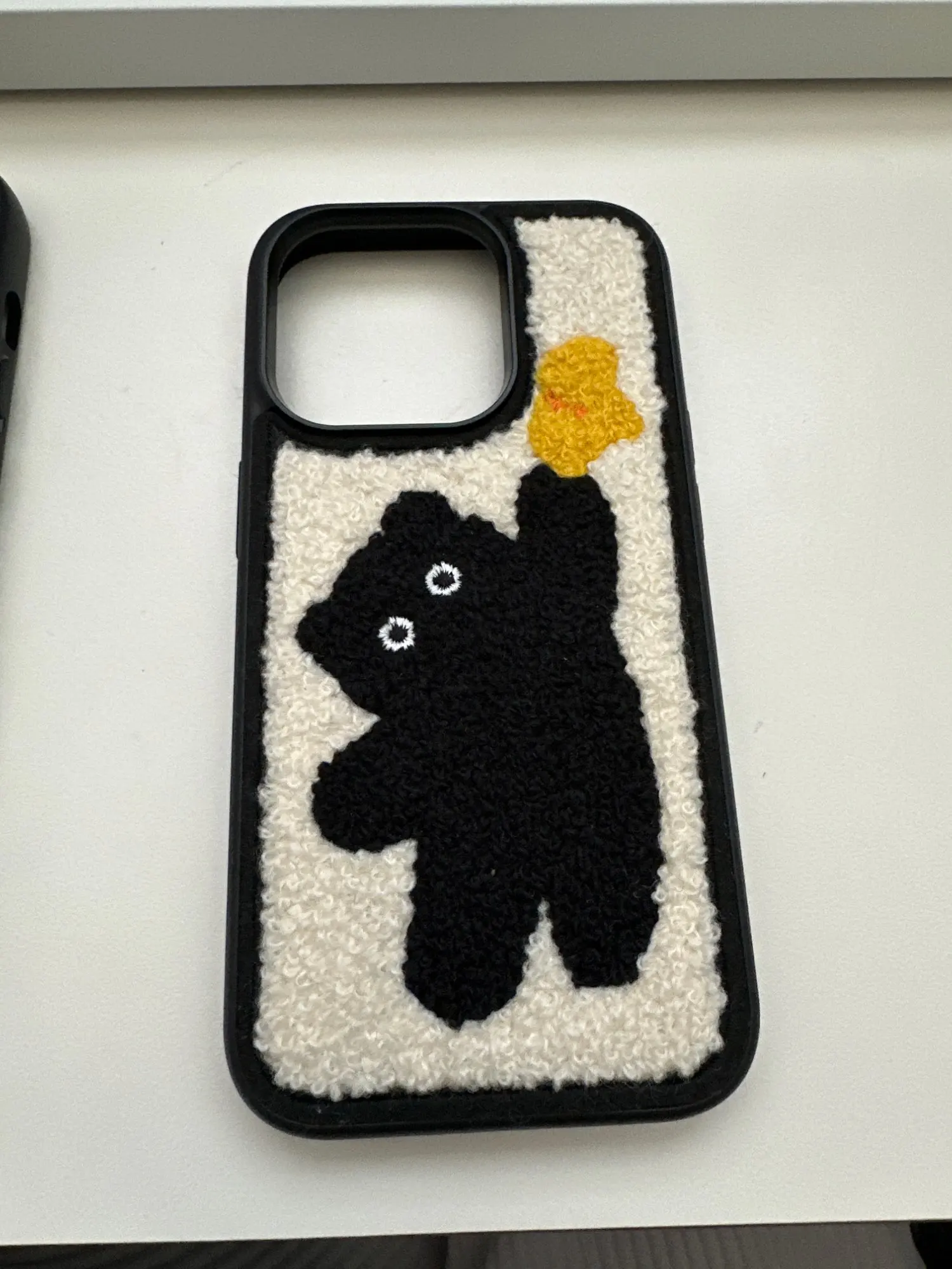 Korean Plush IPhone Case, customer photo