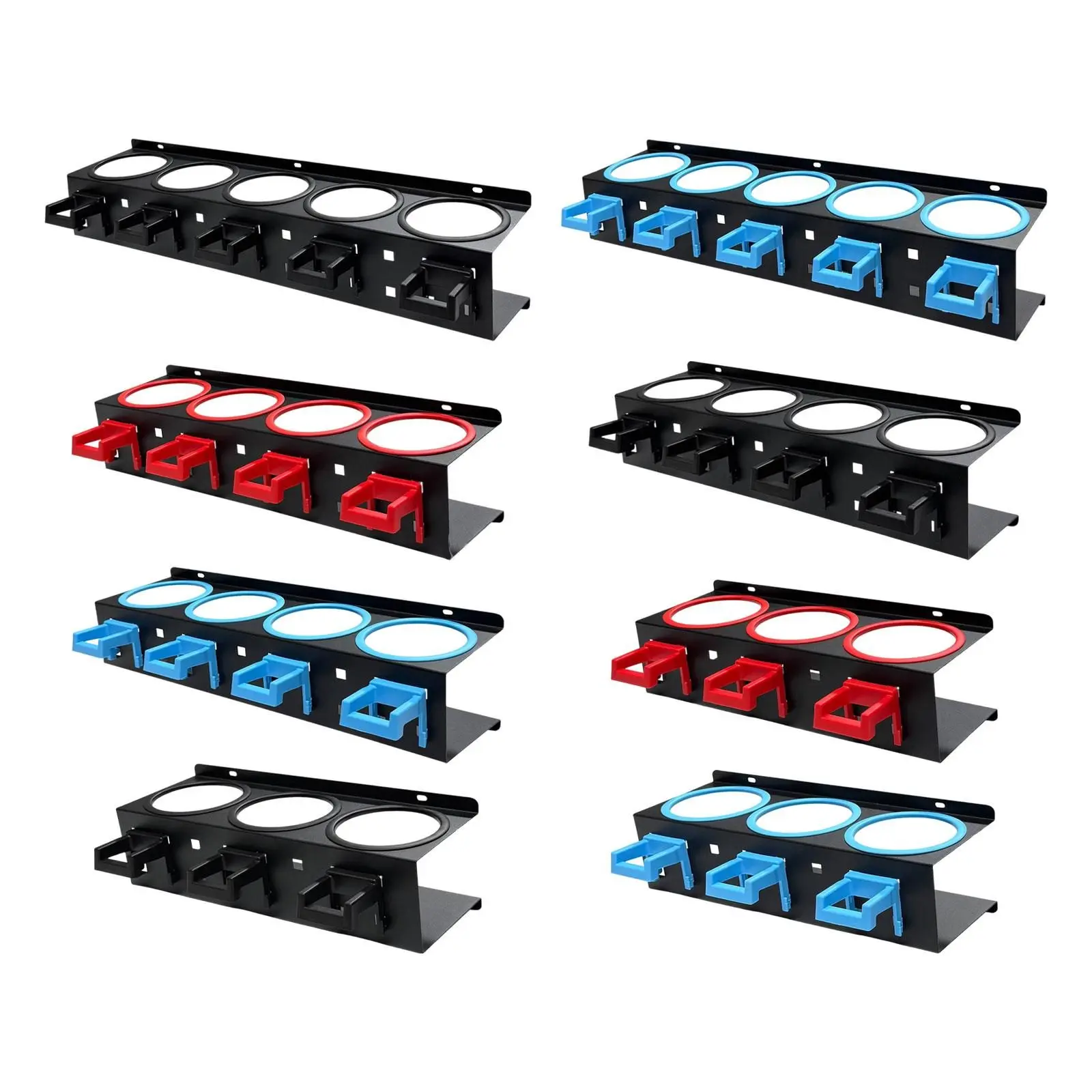 Wandmontierte Sprühflaschen-Aufbewahrungshalterung mit 5 Haken Sprühdosenhalter Detailing-Werkzeug-Organizer für Garage Werkstatt Autowerkstatt – Detail 1