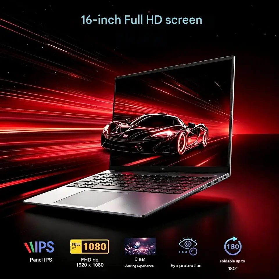 ACEMAGIC S16 16 Inch Laptop 24GB LPDDR5 RAM 512GB SSD AMD Ryzen 7 H255 Windows 11 Pro WiFi 6 Notebook AMD Radeon™ 780M Backlit Keyboard up to 4.9GHz 180° Foldable
