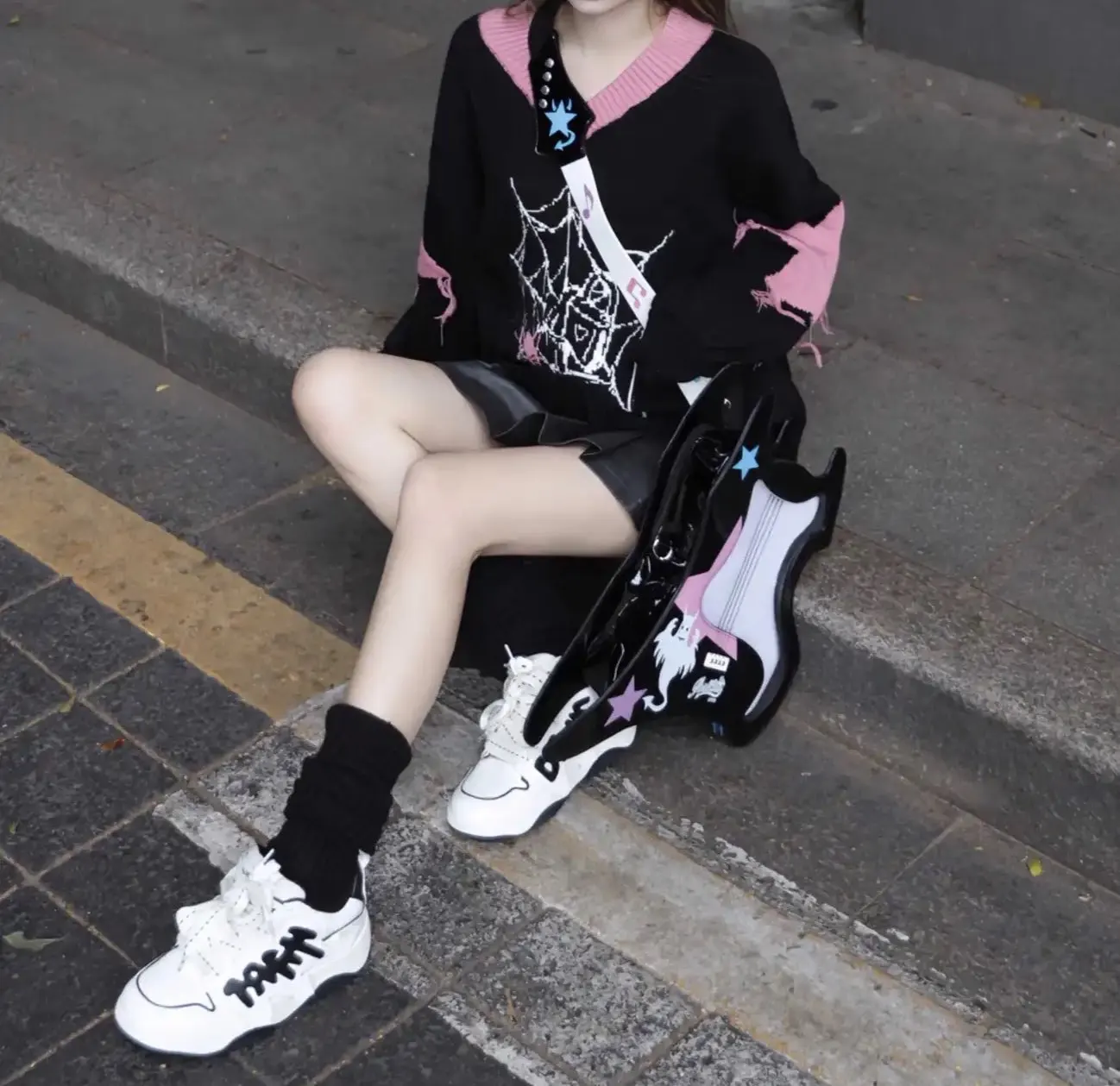 Y2K Gothic Sweater, customer photo