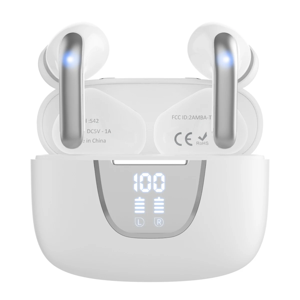 S42 bluetooth 2023ワイヤレスヘッドセット,マイク付き,ノイズ