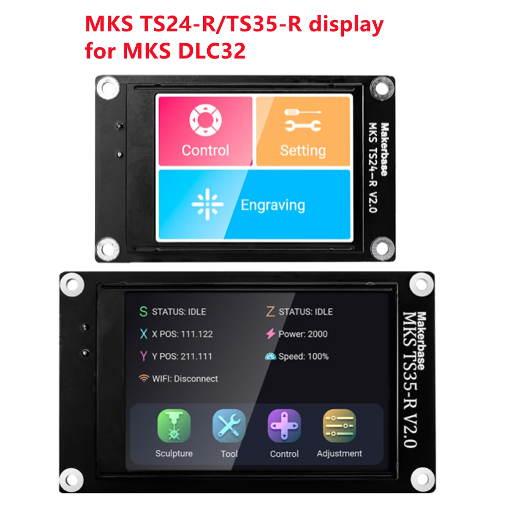Makerbase Mks Ts35 Ts24 Touch Screen Ts3.5 Ts2.4 Tft Lcd Shield For Mks  Dlc32 V2.0 Control Card 32 Bit Cnc Offline Controller - 3d Printer Parts &  Accessories - AliExpress