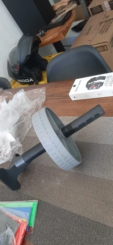 Workout AB Roller Wheel Non-slip Abdominal Roller No Noise Abdominal Trainer Abdominal Exerciser for Home Gym Strength Workouts photo review