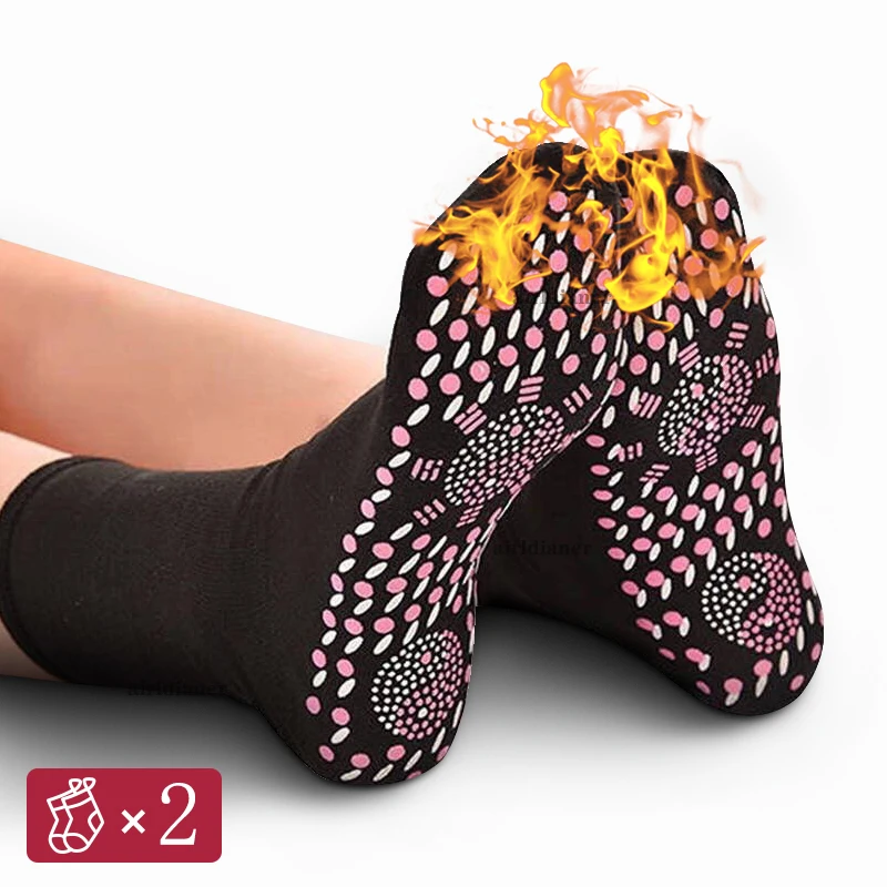 

2 пары/компл. зимние Самонагревающиеся Носки для ухода за здоровьем женские лыжные спортивные Самонагревающиеся массажные носки дышащий массажер носки для ухода за ногами