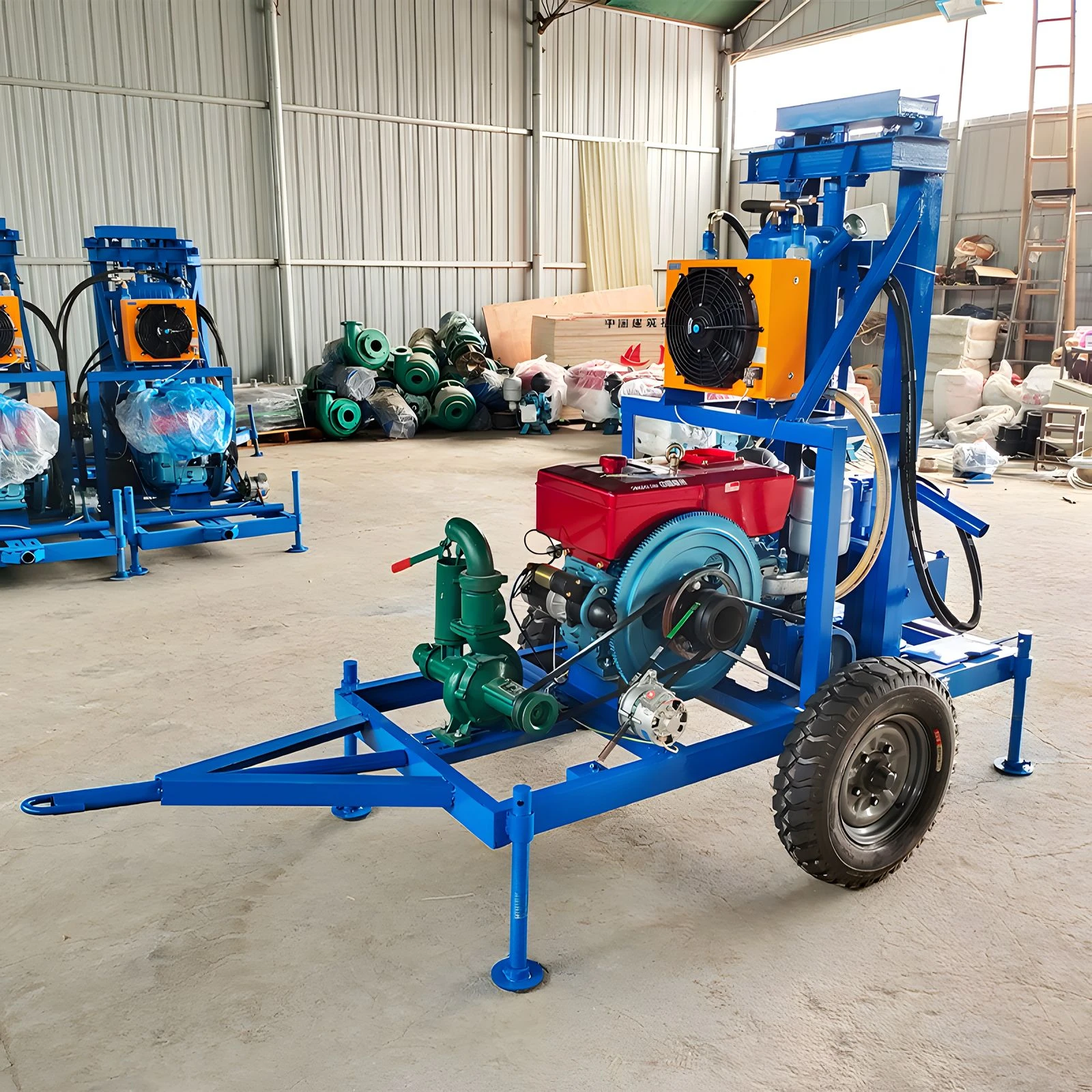 Hydraulic 25HP Diesel Type of Rotary Water Well Drilling Rig with Wholesale Price 3
