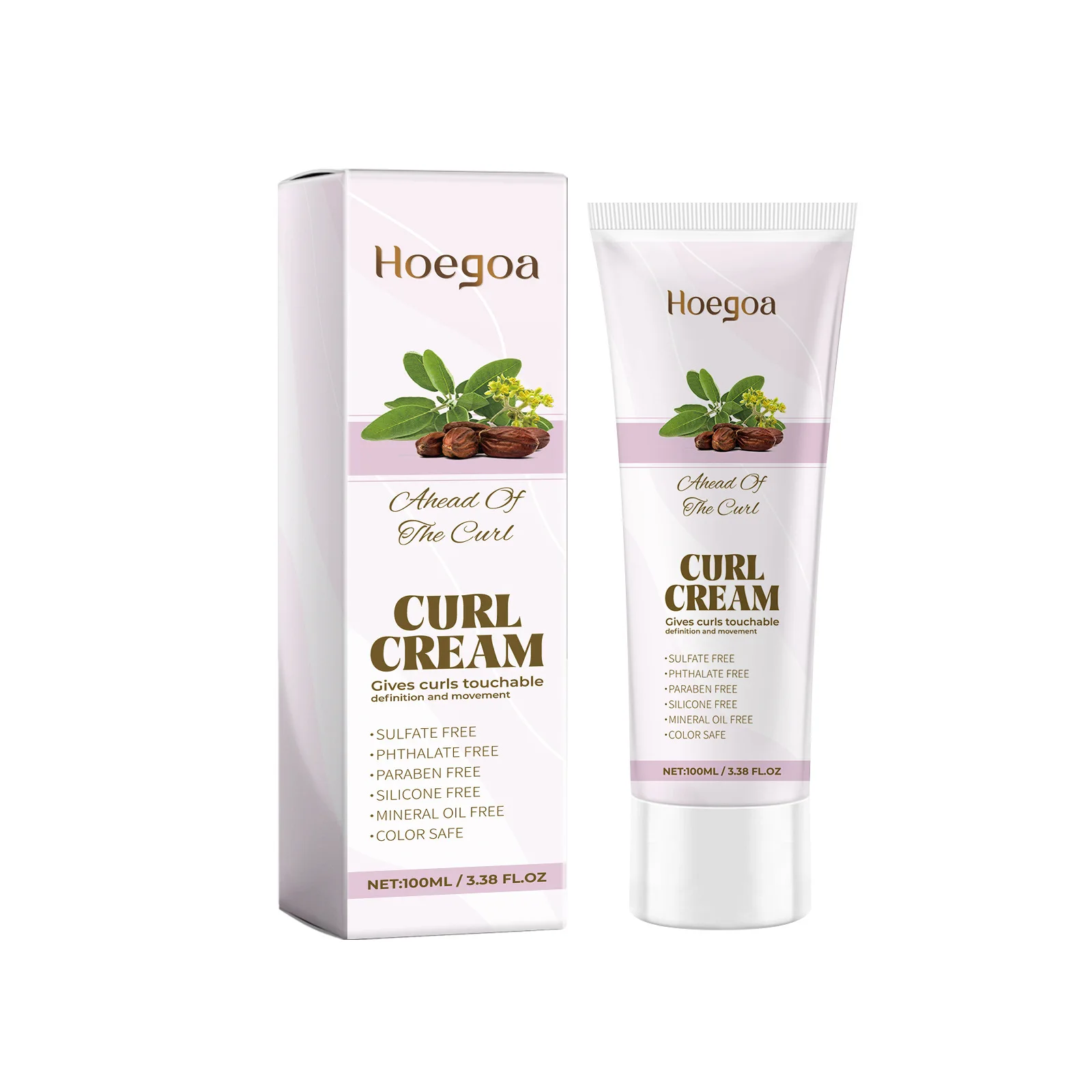 Hair Curling Cream Styling Wavy Wigs Hydrating Prevent Dryness Frizz Control Sculpting Enhance Boost Elastin Curl Defining Cream