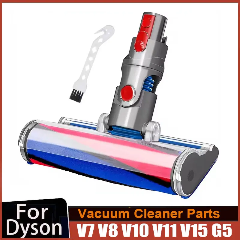 Roller Brush Head Motorized Roller Brush Head For Dyson V7 V8 V10 V11 V15 G5 Vacuum Cleaner Soft Roller Brush replacement accessories