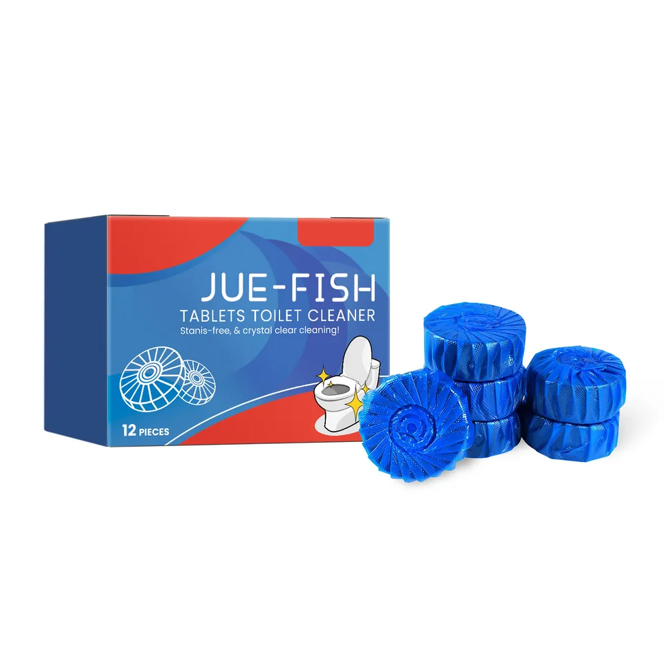 12pcs Toilet Cleaner Tablets Deodorizing Freshener