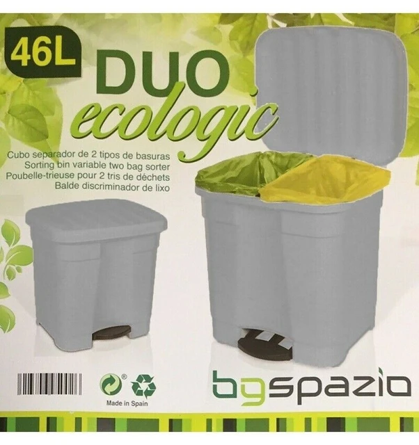 Cubos de reciclaje / basura de 2 o 3 compartimentos extraibles TONTARELLI  Patty3 en color crema, rojo o azul - AliExpress