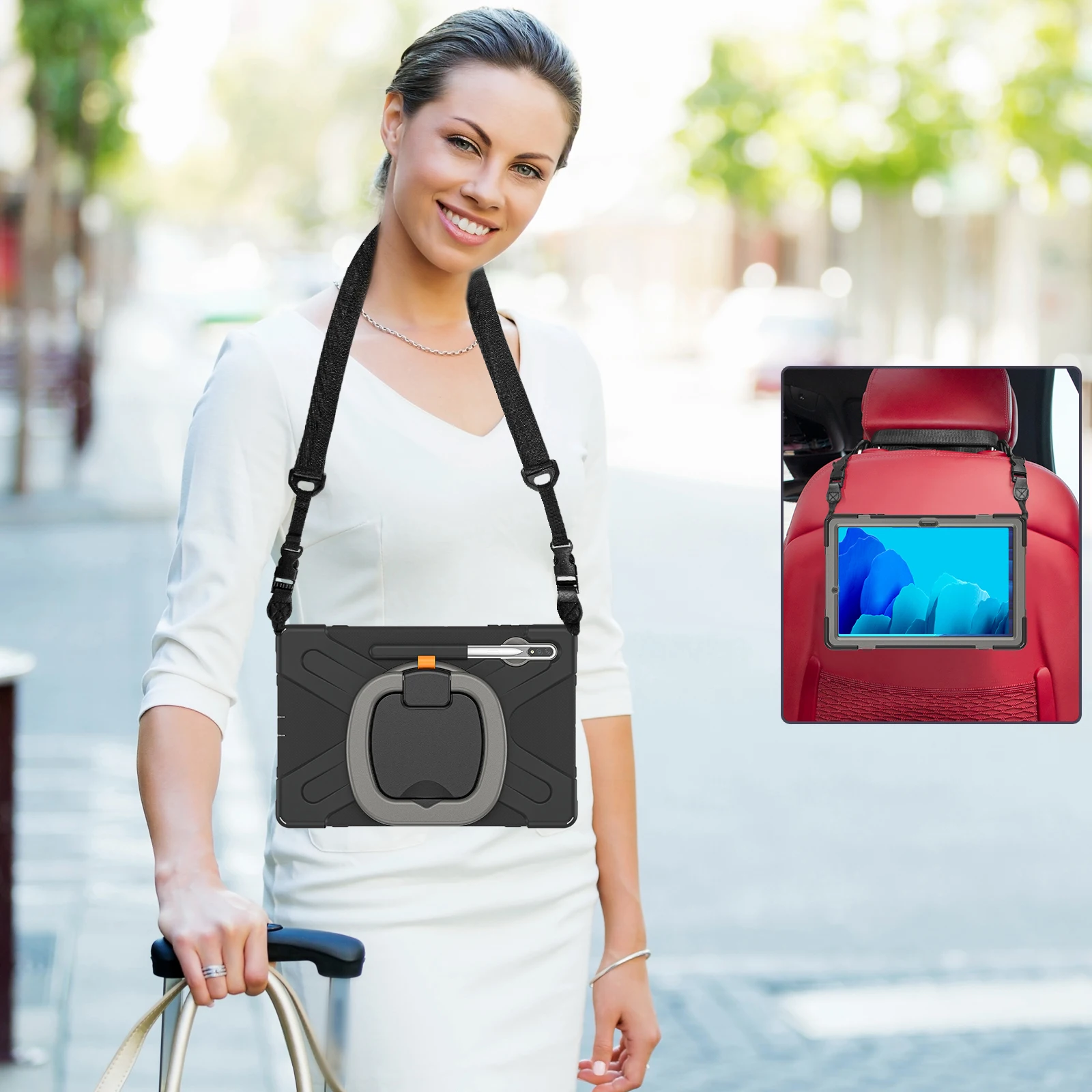 para Samsung Galaxy Tab s8 Ultra s7 Plus fe Case Suporte Magnético Capa com Suporte de Lápis para s6 Lite a 10.1 a8 a7 - Imagem 5