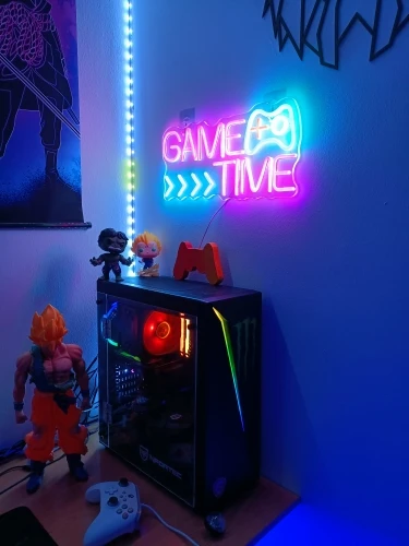 GAME TIME LED Neon Sign, customer photo