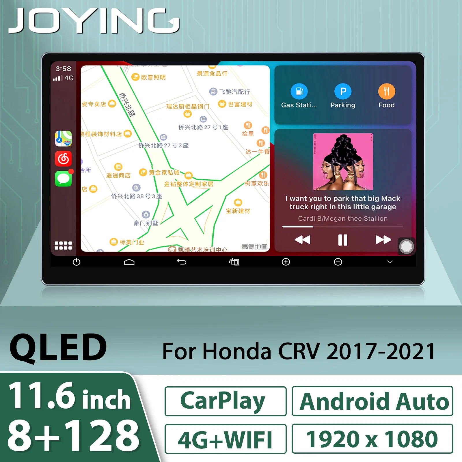 Built-in 4G GPS Navigation Joying Android 10.0 Car Stereo,Car Head Unit ...