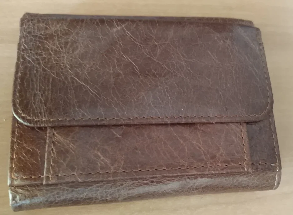 RFID Wallet Antitheft Scanning Leather Hasp Leisure Men's Slim Mini Case Credit Card Trifold Purse