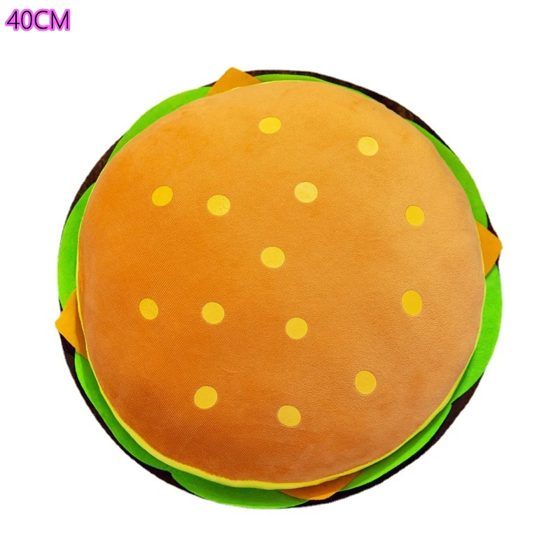 Simulation Hamburger Fries Children Girl Doll Hamburger Fries Plush Toy Pizza Snack Pillow Sofa Ornaments Toy 3