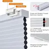 23"x48" Custom Cordless Blackout Cellular Shades - White Honeycomb Blinds for Room Darkening & Energy Efficiency 2