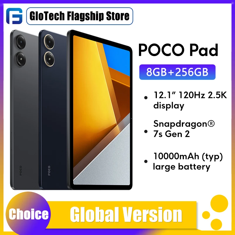 Global Versoin POCO Pad 8GB/256GB 12.1'' 120Hz 2.5K Display