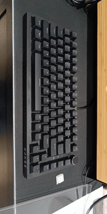 AJAZZ AK820 cableado con botones de volumen giratorios teclas intercambiables en caliente para teclados mecánicos de oficina y hogar photo review