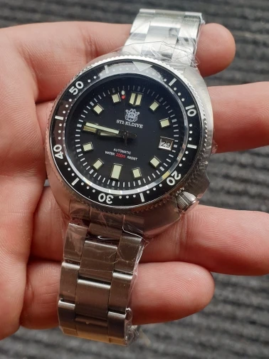 SD1970 Steeldive Brand 44MM Men NH35 Dive Watch with Ceramic Bezel