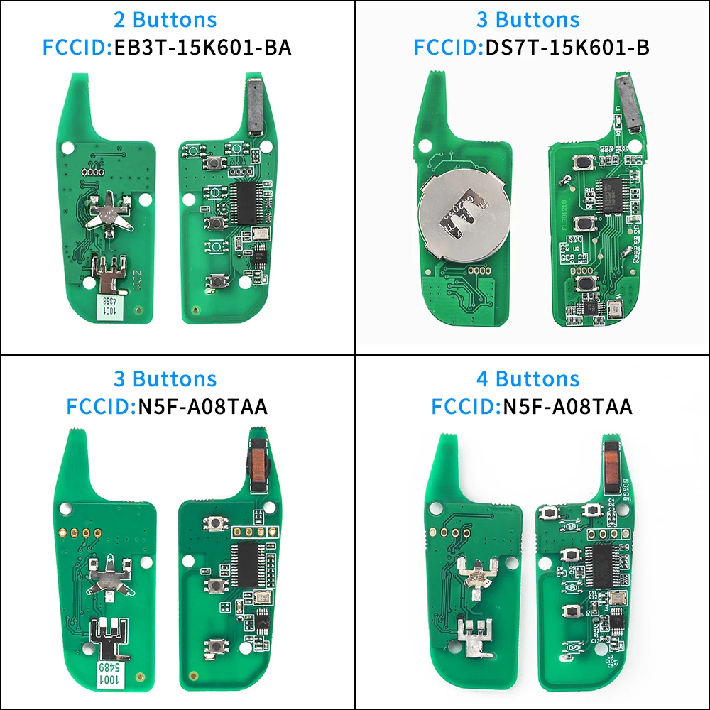 CN018018 315/434/902Mhz 49 Chip For Ford F150 Mondeo Fusion Escort Transit DS7T-15K601-BE Smart Control Flip Remote Car Key Fob