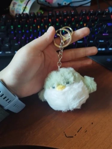 Kpop GOT7 Plush Keychain 9CM Cartoon Cute Green Bird Plush Doll