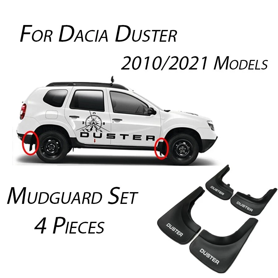 Juego de guardabarros Dacia Duster Renault Mud Flaps decoraciones para  automóviles, accesorios externos negros, piezas de coche flexibles fáciles,  4x4, 4 piezas - AliExpress
