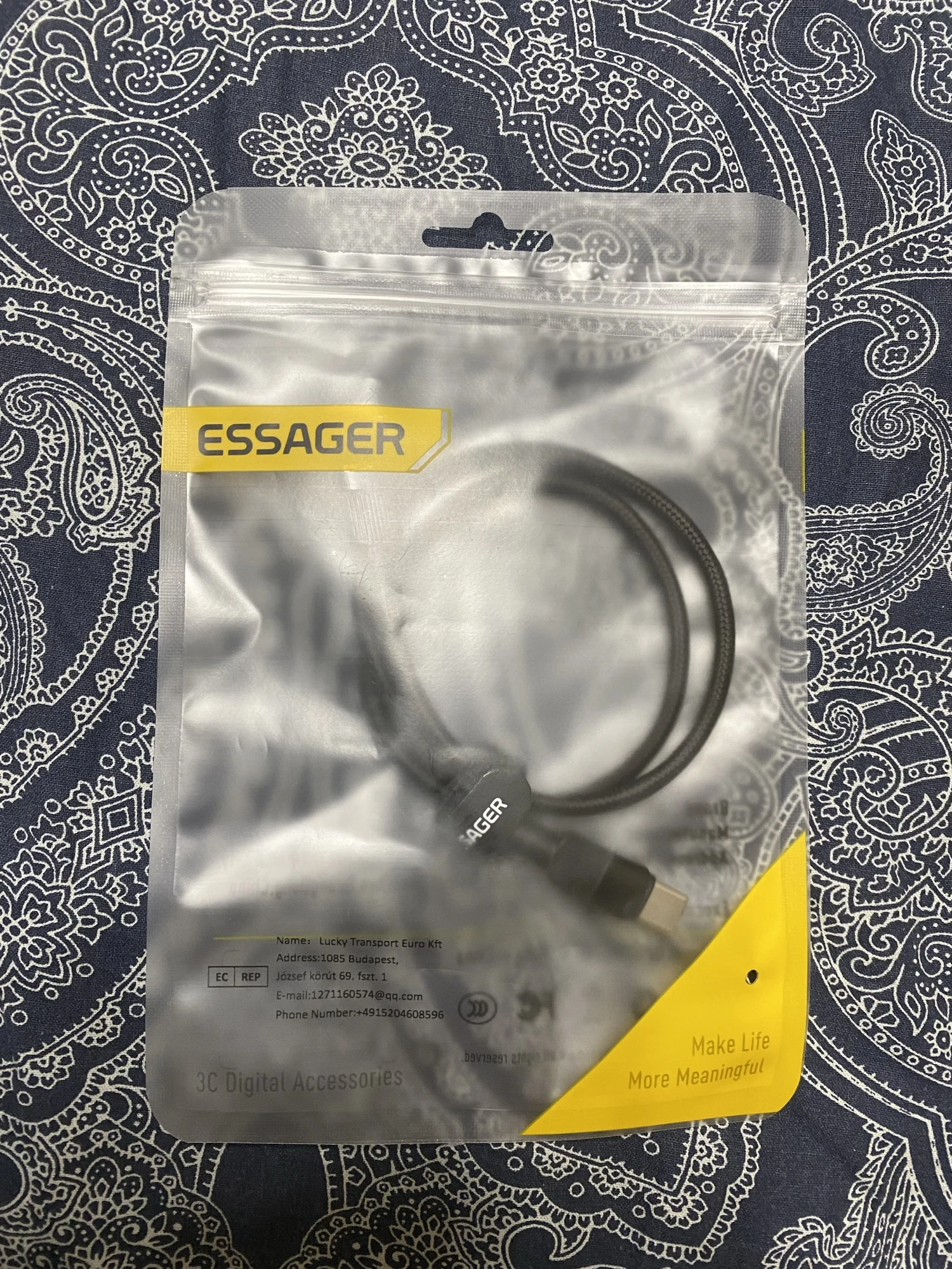 Essager 7A USB C Cable For Huawei Realme OnePlus Poco F3 photo review