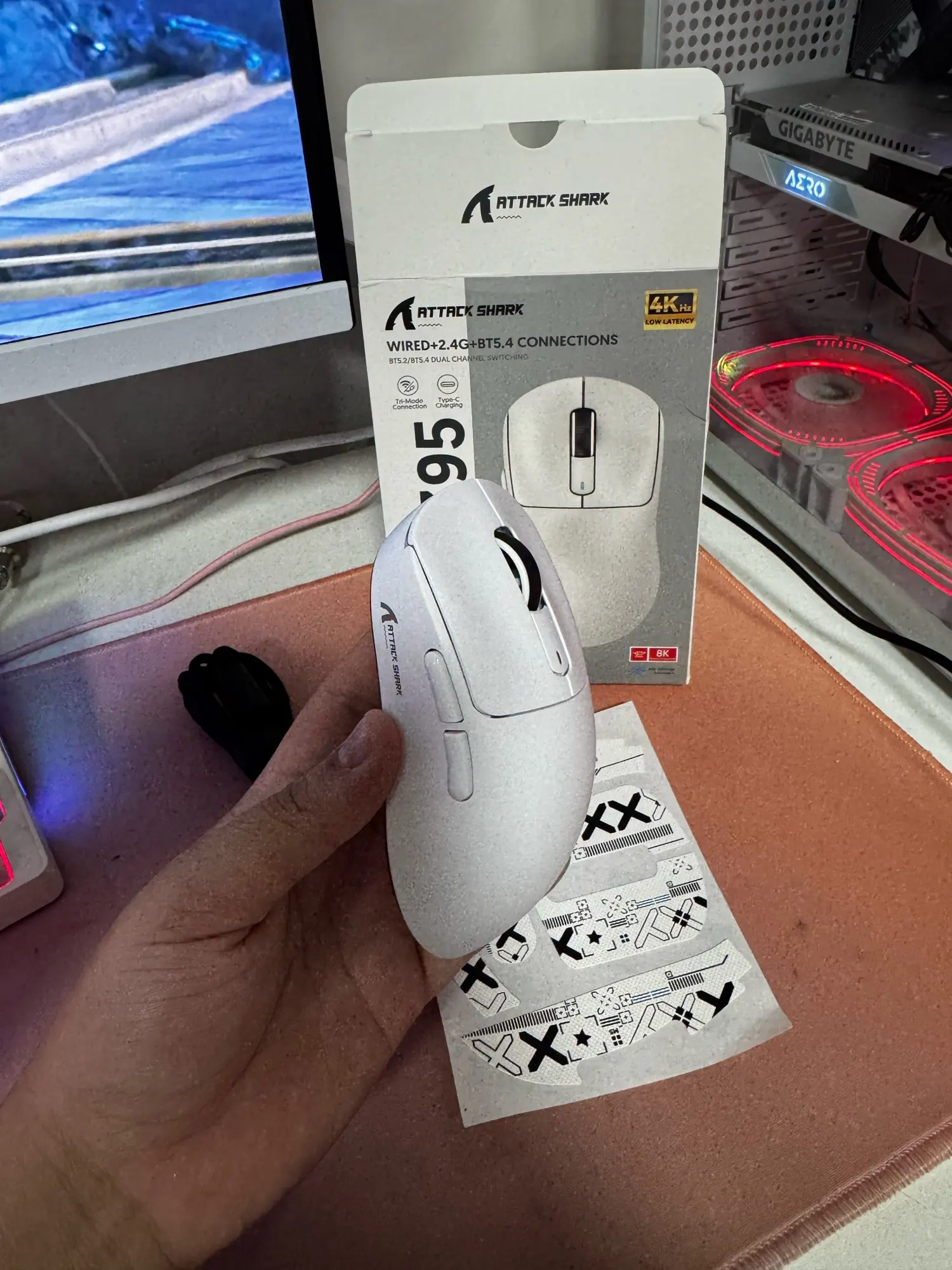 Attack Shark X3Pro Wireless Gaming Mouse 26000DPI Tri-Mode photo review