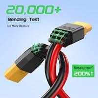 สายต่อขยาย XT60 10 ฟุต, อะแดปเตอร์เชื่อมต่อ XT60 ตัวเมียเป็นตัวผู้, สายต่อขยายโซลาร์ XT60 12AWG สำหรับแผงโซลาร์เซลล์ RV ไปยังอุปกรณ์พกพา 2