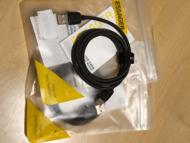 Essager 7A 100W USB Type C Cable For Huawei Honor 88W PD Fast Charging Charger USB A Data Cord Cable For Xiaomi Oneplus Samsung photo review