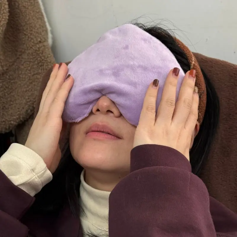 Tuhopeta Microwave Eye Pillow Warm & Cold Face Eye Mask Lanvendar Relief for Migraine, Tension,Stress,Headache Love Gift 6