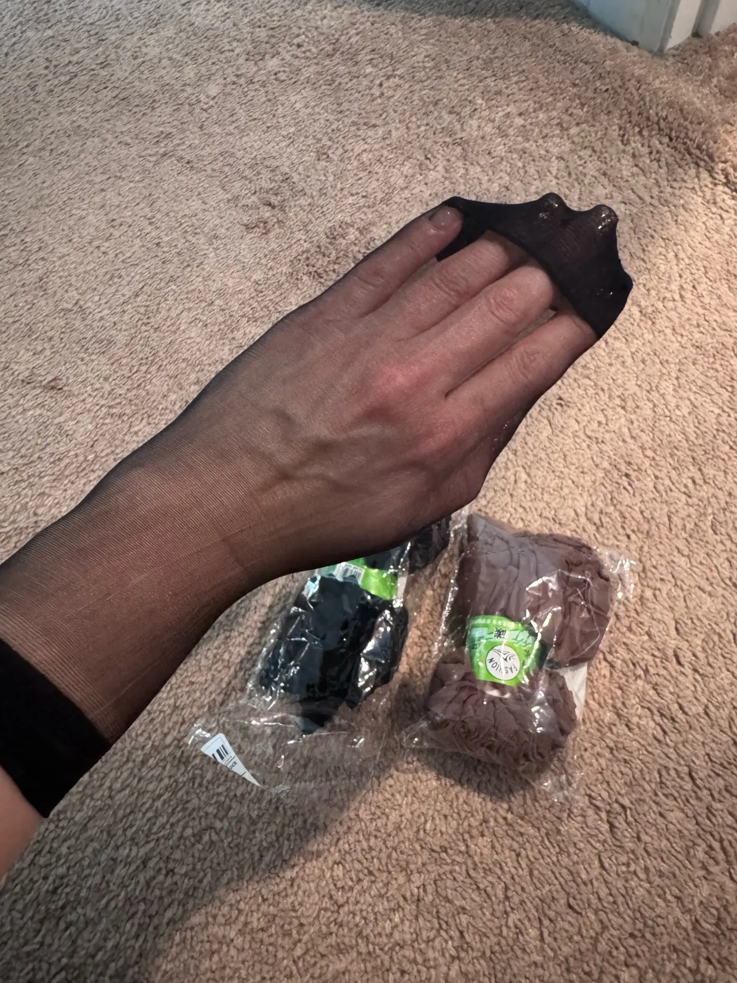 Transparent Thin Women Crystal Silk Socks photo review