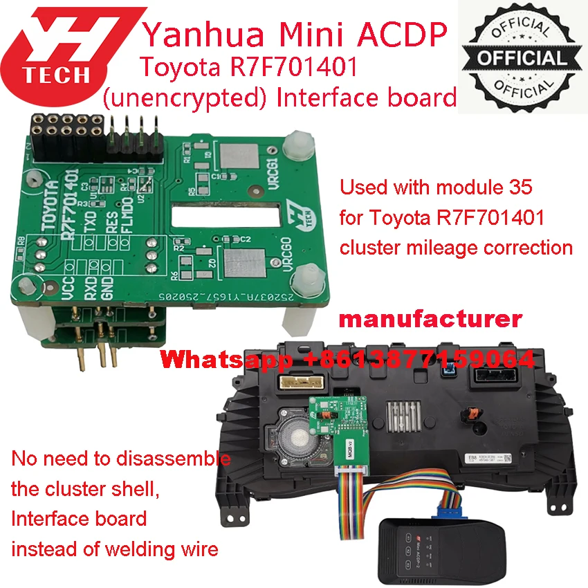 Yanhua ACDP Module 35 with A002 license for Toyota R7F714xx ODO / for Buick BCM (NEC3558) mileage correction 4