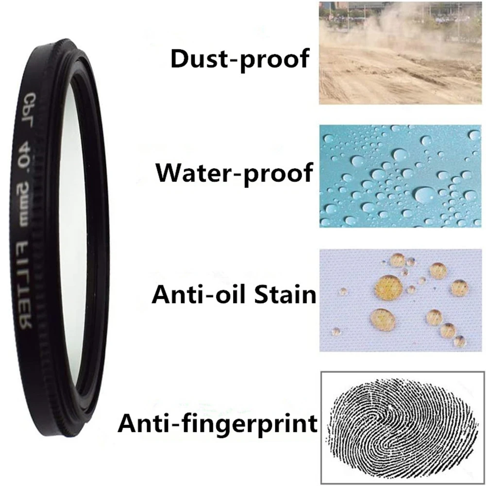 Camera Lens Filter MYOBO Circular Polarizing CPL 37 40.5 43 46 49 52 55 58 62 67 72 77 mm for Canon Nikon Sony Fujifilm camera lens filter,photography filter,circular polarizing filter