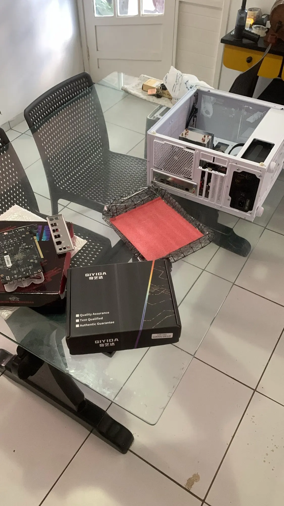 QIYIDA X99 H9S Motherboard Set Kit With LGA2011-3 Xeon E5 2630 V4 CPU DDR4 16GB REG ECC memory NVME M.2 TPM 2.0 Interface SATA3 photo review