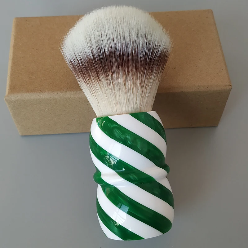 Dscosmetic Green wave A2S Soft synthetic hair shaving brush for man wet shaving