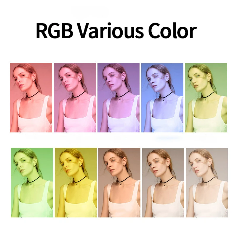 Fill Light Minifocus Full Color RGB LED Video Light 2500K-7000K 800LUX Mini Fill 3 Cold Shoe 1800mAh Type-C Pocket Camera Hot Shoe Light