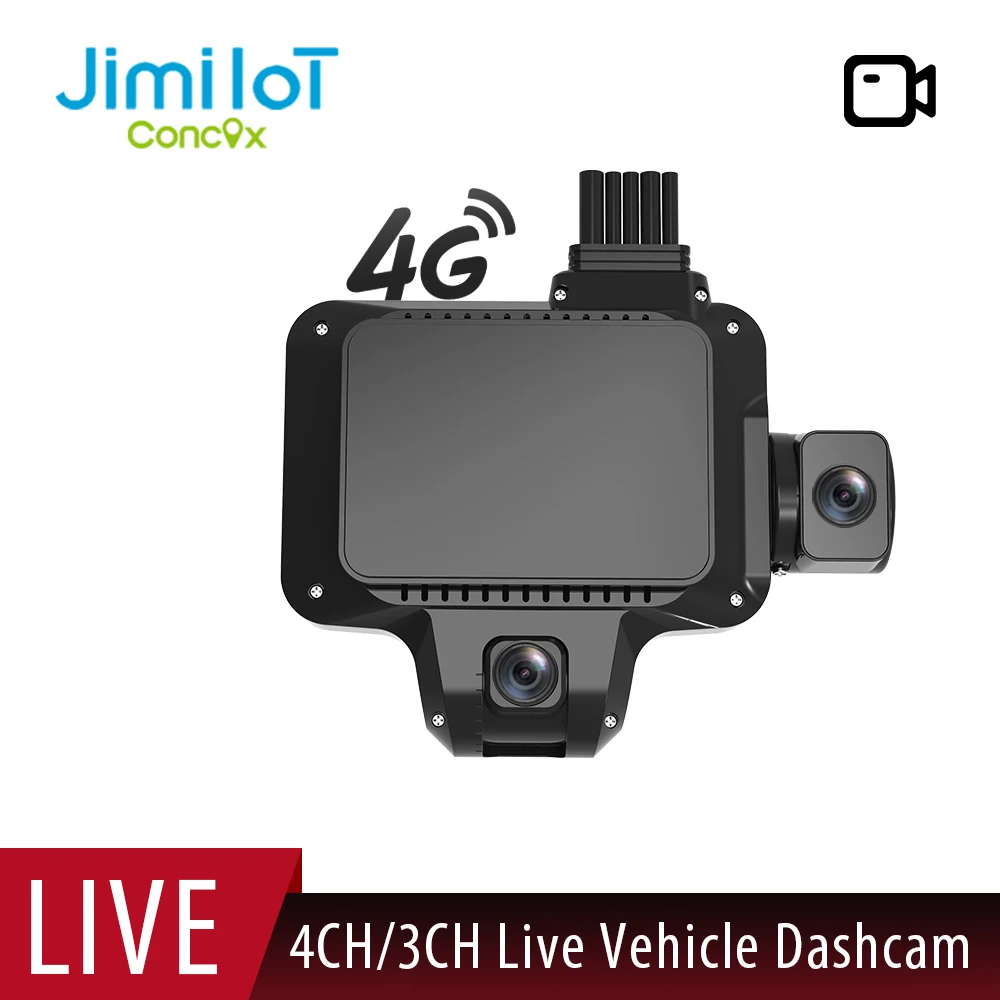 4g Vehicles Ai Dashcam Adas 3/4 Channes Live Stream Video Wifi Remote